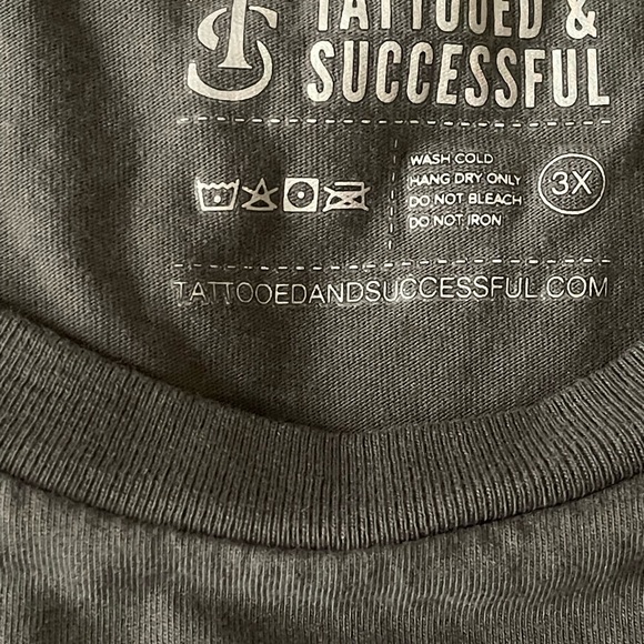 Tattooed & Succesful TShirts 3X - Picture 4 of 6